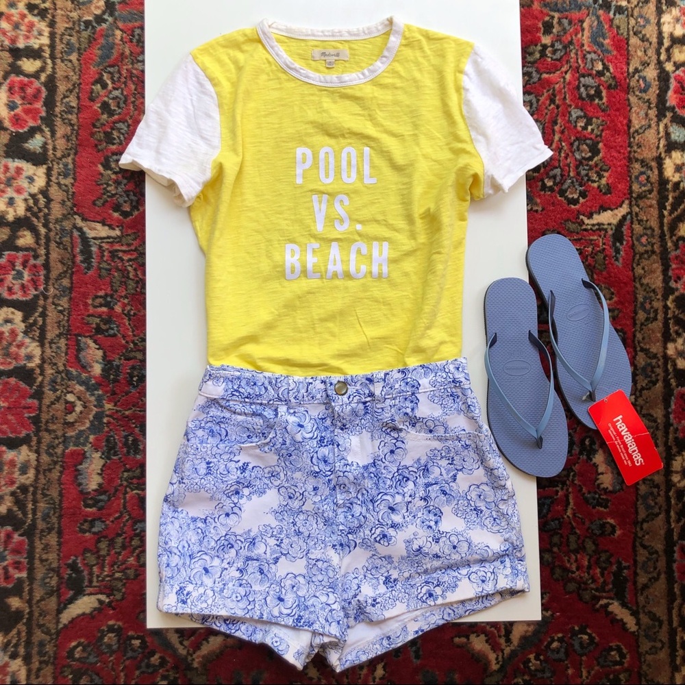 Madewell Pool vs Beach Tee | Raglan T-Shirt M